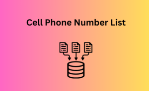 cell phone number list