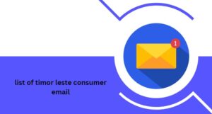 list of timor leste consumer email